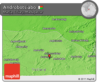 Political Panoramic Map of Androbotsiabo