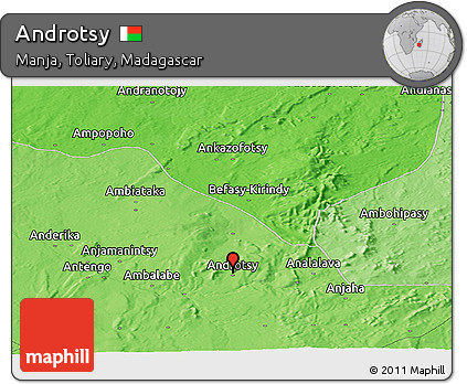 Political Panoramic Map of Androtsy