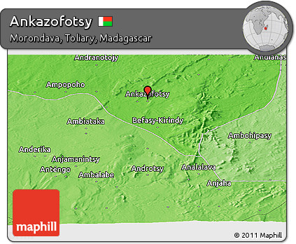 Political Panoramic Map of Ankazofotsy