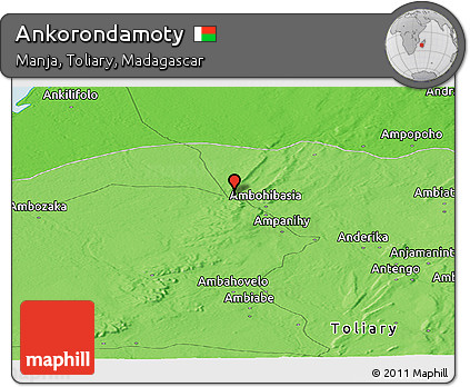 Political Panoramic Map of Ankorondamoty