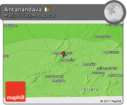 Political Panoramic Map of Antanandava