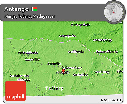 Political Panoramic Map of Antengo