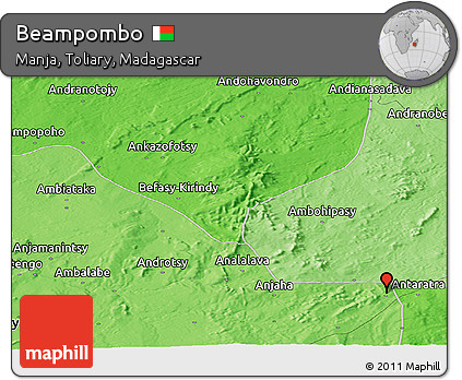 Political Panoramic Map of Beampombo