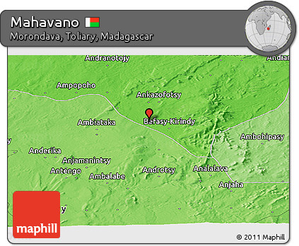 Political Panoramic Map of Mahavano
