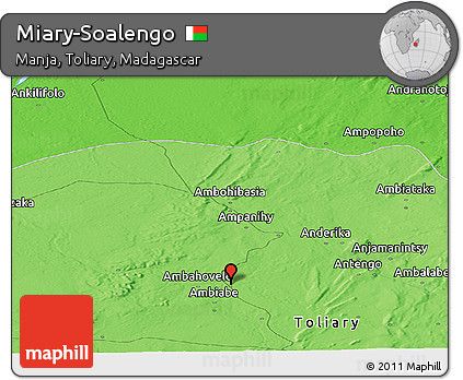 Political Panoramic Map of Miary-Soalengo