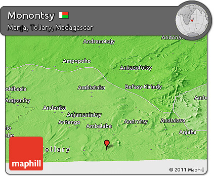 Political Panoramic Map of Monontsy
