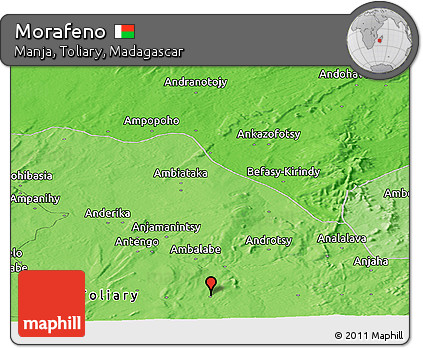 Political Panoramic Map of Morafeno
