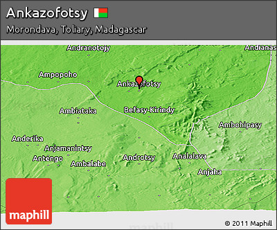 Political Panoramic Map of Ankazofotsy