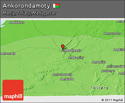 Political Panoramic Map of Ankorondamoty