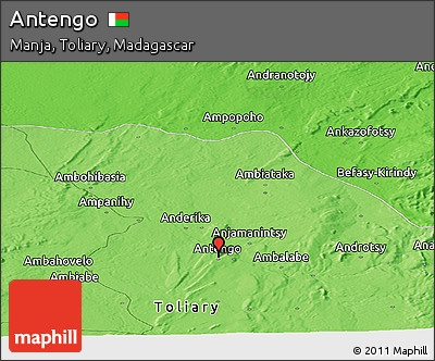 Political Panoramic Map of Antengo