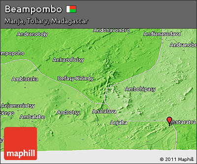 Political Panoramic Map of Beampombo