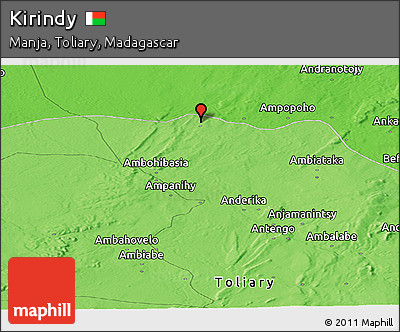 Political Panoramic Map of Kirindy