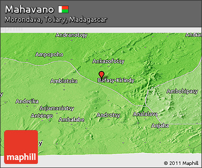 Political Panoramic Map of Mahavano