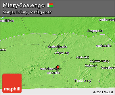 Political Panoramic Map of Miary-Soalengo