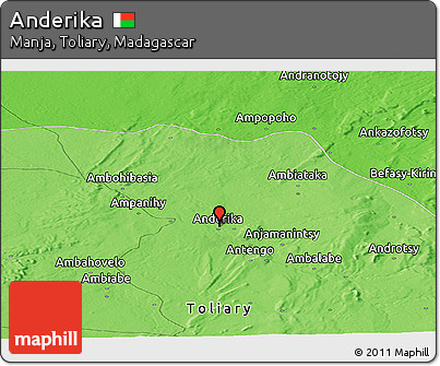 Political Panoramic Map of Anderika