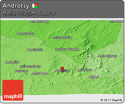 Political Panoramic Map of Androtsy