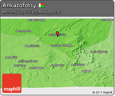 Political Panoramic Map of Ankazofotsy