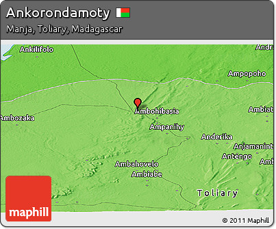 Political Panoramic Map of Ankorondamoty
