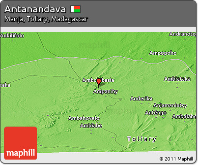Political Panoramic Map of Antanandava