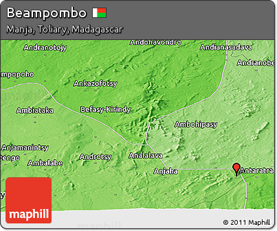 Political Panoramic Map of Beampombo