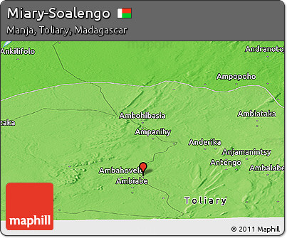 Political Panoramic Map of Miary-Soalengo