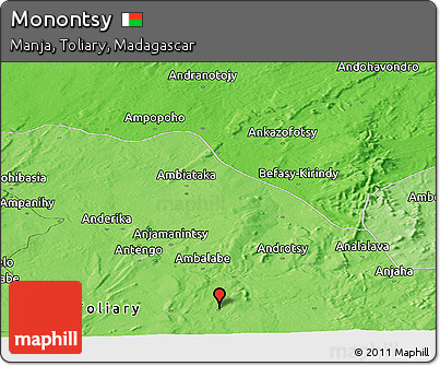 Political Panoramic Map of Monontsy