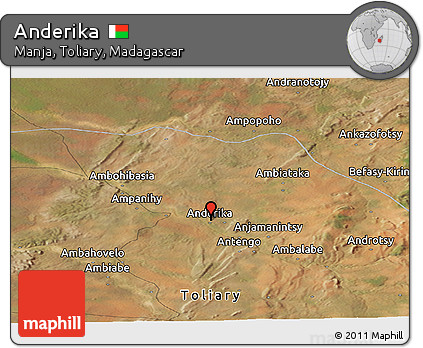 Satellite Panoramic Map of Anderika