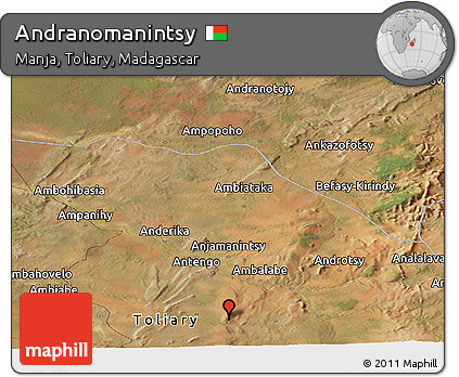 Satellite Panoramic Map of Andranomanintsy