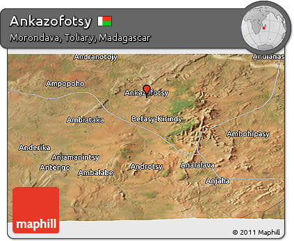 Satellite Panoramic Map of Ankazofotsy