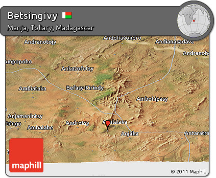 Satellite Panoramic Map of Betsingivy
