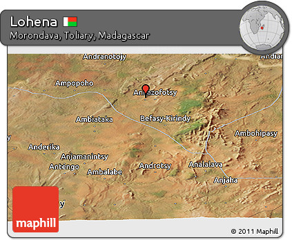 Satellite Panoramic Map of Lohena