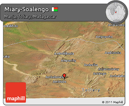 Satellite Panoramic Map of Miary-Soalengo