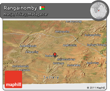 Satellite Panoramic Map of Rangainomby