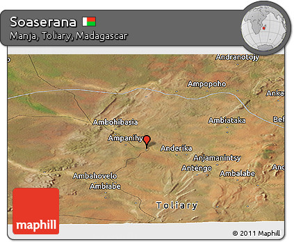 Satellite Panoramic Map of Soaserana