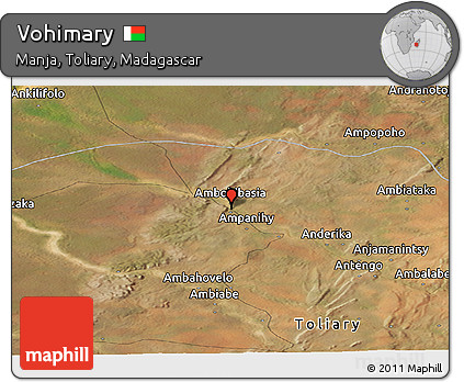 Satellite Panoramic Map of Vohimary
