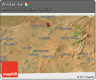 Satellite Panoramic Map of Andasibe