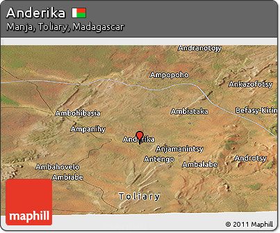 Satellite Panoramic Map of Anderika