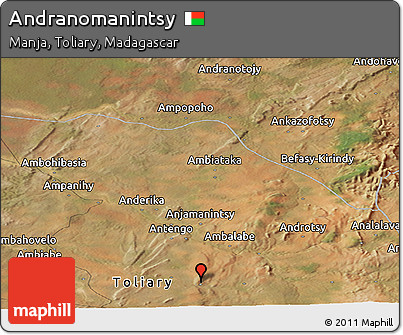 Satellite Panoramic Map of Andranomanintsy