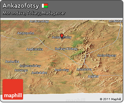 Satellite Panoramic Map of Ankazofotsy
