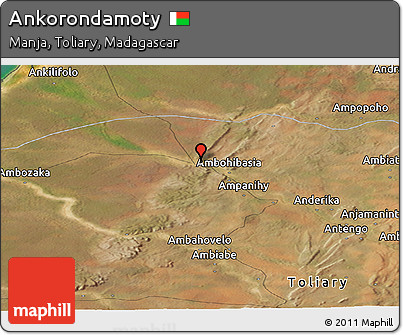 Satellite Panoramic Map of Ankorondamoty