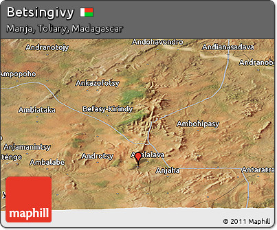Satellite Panoramic Map of Betsingivy