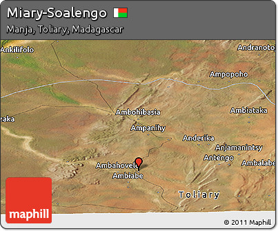 Satellite Panoramic Map of Miary-Soalengo