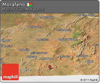 Satellite Panoramic Map of Morafeno