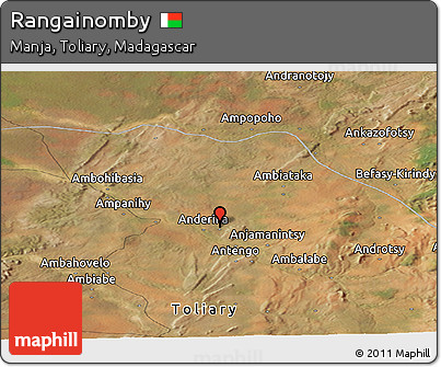 Satellite Panoramic Map of Rangainomby