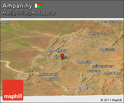 Satellite Panoramic Map of Ampanihy