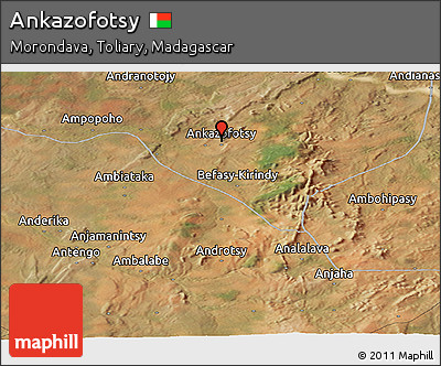 Satellite Panoramic Map of Ankazofotsy