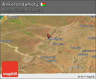 Satellite Panoramic Map of Ankorondamoty