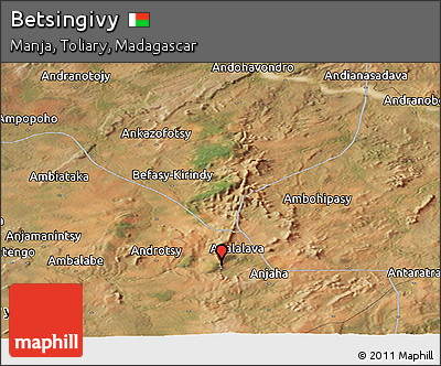 Satellite Panoramic Map of Betsingivy