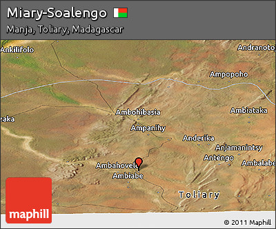 Satellite Panoramic Map of Miary-Soalengo