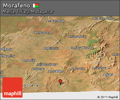 Satellite Panoramic Map of Morafeno